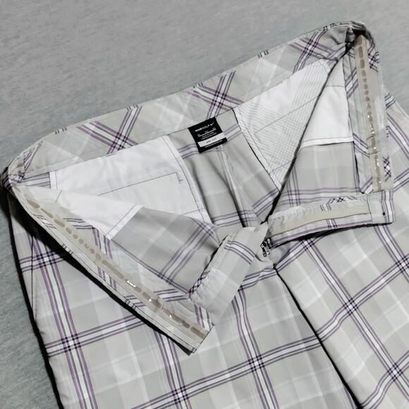 Nike Golf Dri-Fit Shorts Men's 40 x 12" Plaid Performance Stretch Lightweight - Picture 7 of 15